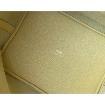 Hermes Picotin Lock 22 Taška v kůži Jaune Poussin Clemence