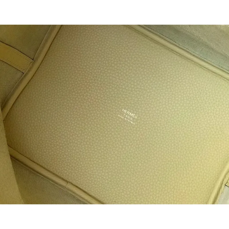 Hermes Picotin Lock 22 Taška v kůži Jaune Poussin Clemence