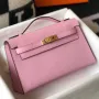 Kelly Pochette Taška v Mauve Sylvestre Epsom Kůži