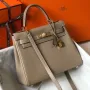 Hermes Grey Clemence Kelly 25cm GHW Taška