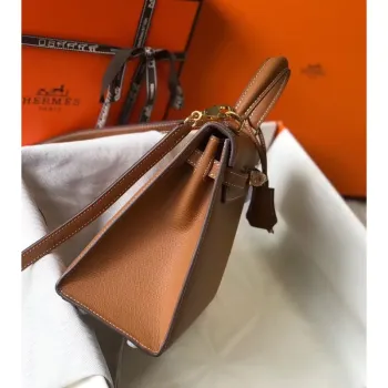 Kelly 25cm Sellier Taška ve zlaté Epsom kůži