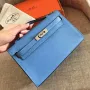 Hermes Blue Paradise Kelly Pochette Epsom Ručně vyráběná taška