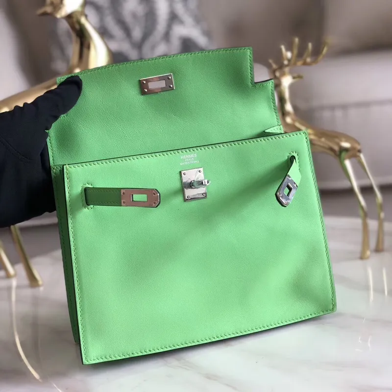 Hermes Green Swift Kelly Danse Taška
