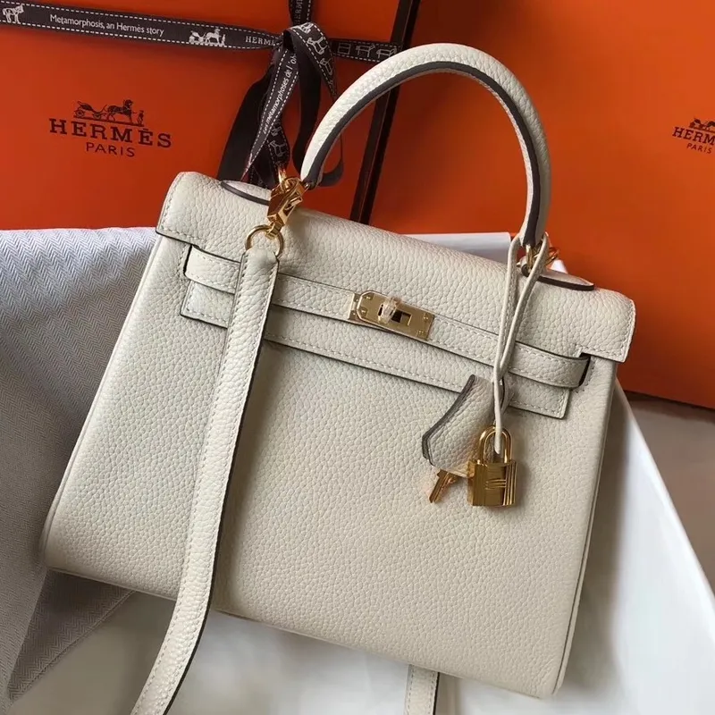 Hermes Beton Clemence Kelly 25cm GHW Taška