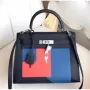 Hermes Multicolor Blocks Kelly 28cm Černá Taška
