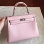 Hermes Swift Kelly 25cm Retourne Ručně vyráběná Taška Rose Dragee