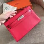 Hermes Red Kelly Pochette Swift Ručně vyrobená taška