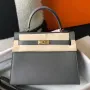 Hermes Ardoise Epsom Kelly 25cm Sellier Taška GHW
