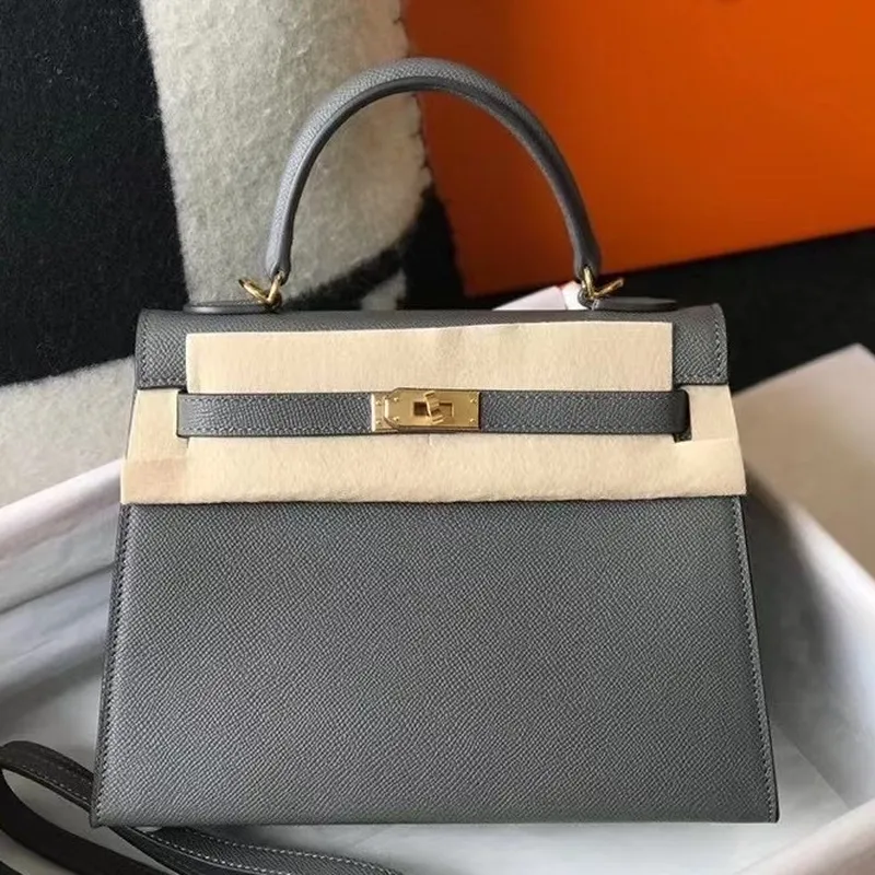 Hermes Ardoise Epsom Kelly 25cm Sellier Taška GHW