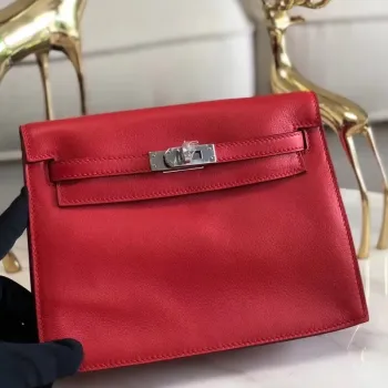 Hermès Red Swift Kelly Danse Bag