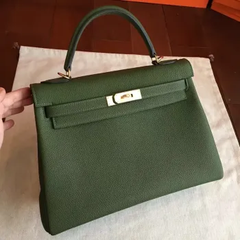 Hermes Canopee Clemence Kelly Retourne 32cm Ručně vyrobená taška