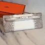 Hermes Diamond Kelly Cut Clutch v kůži krokodýla Niloticus z Himalájí