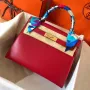 Hermes Red Epsom Kelly 28cm Ručně vyráběná taška