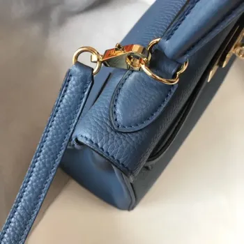 Hermes Modrý Achát Clemence Kelly Taška 28cm