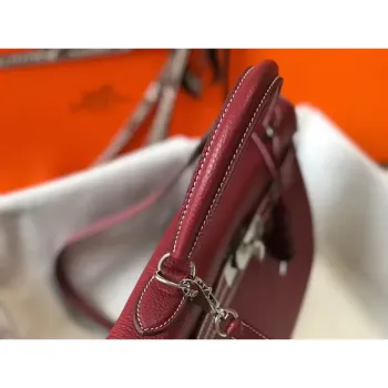 Hermès Bordeaux Clemence Kelly 32cm Retourne Taška