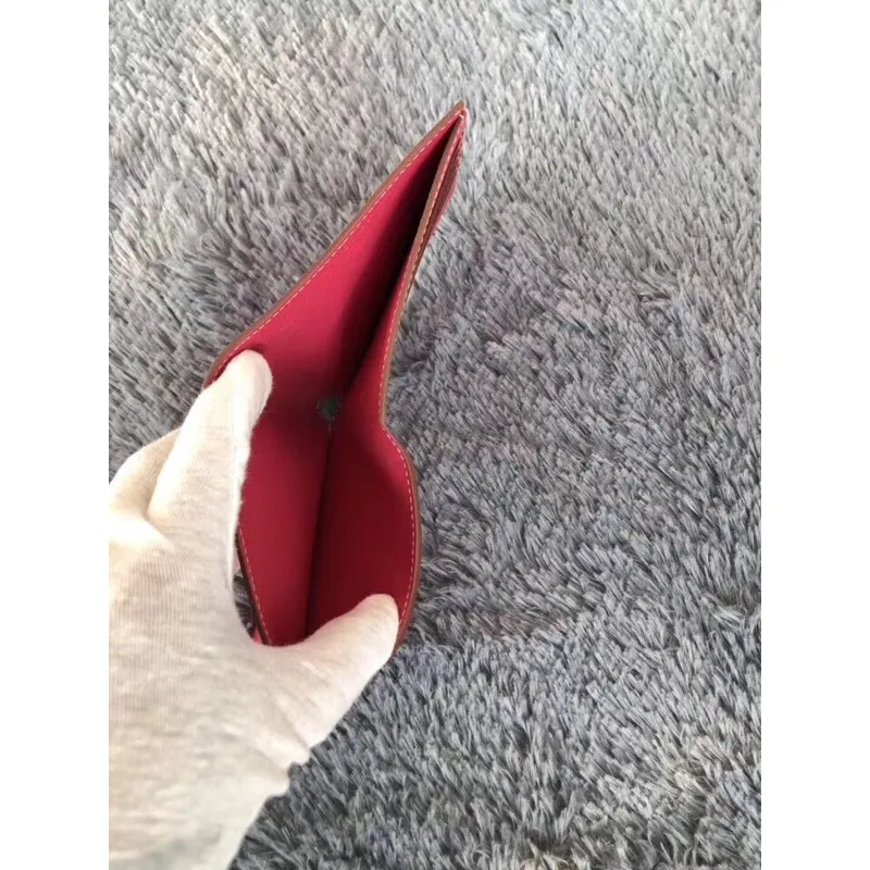 Hermes Rose Red MC2 Copernic Kompaktní Peněženka