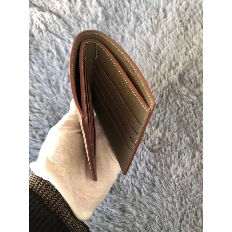 Hermes Taupe MC2 Copernic Kompaktní Peněženka