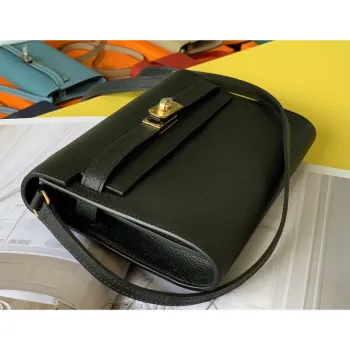 Kelly Classique To Go Peněženka v černé Epsom telecí kůži