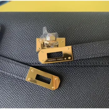 Kelly Classique To Go Peněženka v černé Epsom telecí kůži