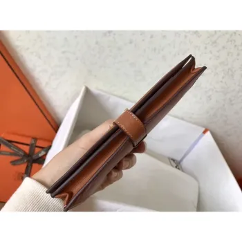 Hermes Gold Swift Bearn Gusset Peněženka