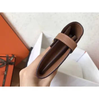 Kelly Classic Dlouhá Peněženka v Hnědé Epsom Kůži