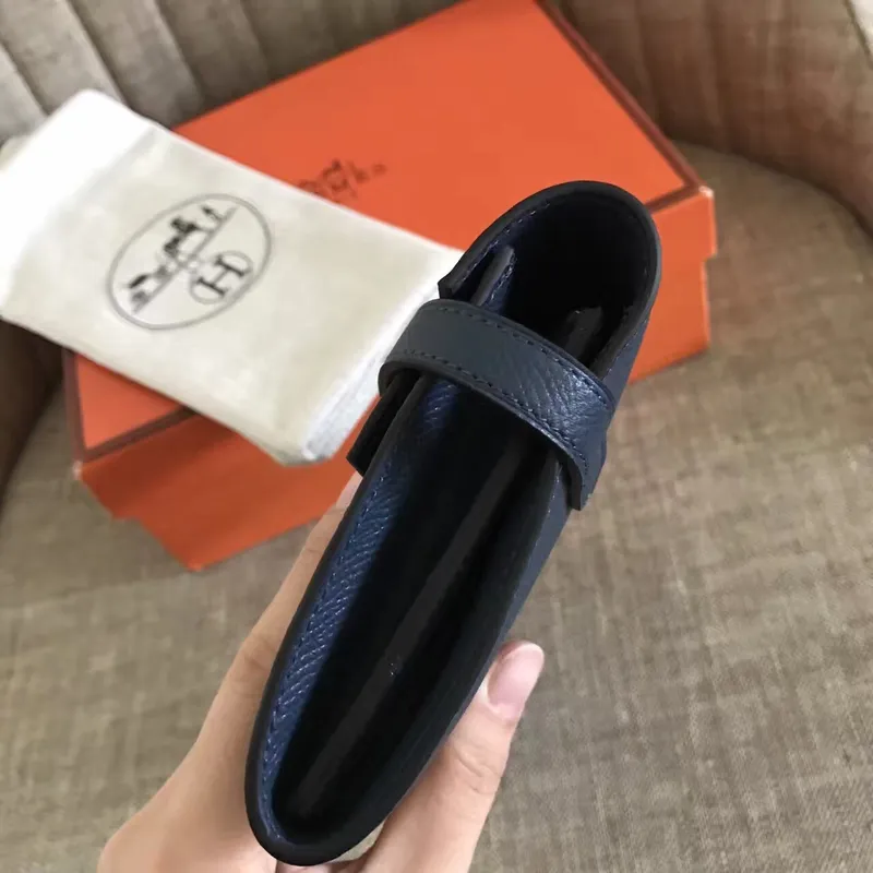 Kelly Classic Dlouhá Peněženka v Námořnické Epsom Kůži