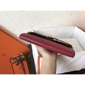 Kelly Classic Dlouhá Peněženka v Rubínové Epsom Kůži