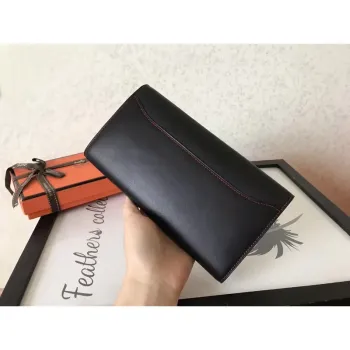 Hermes Black Swift Constance Dlouhá Peněženka