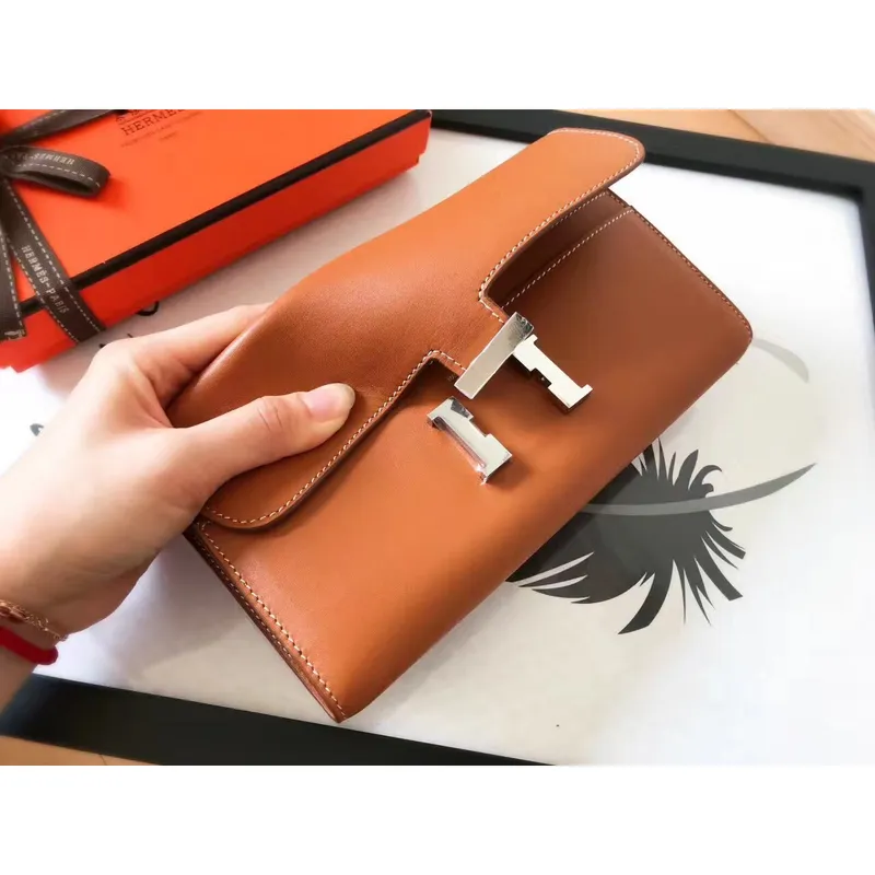 Hermes Gold Swift Constance Dlouhá Peněženka