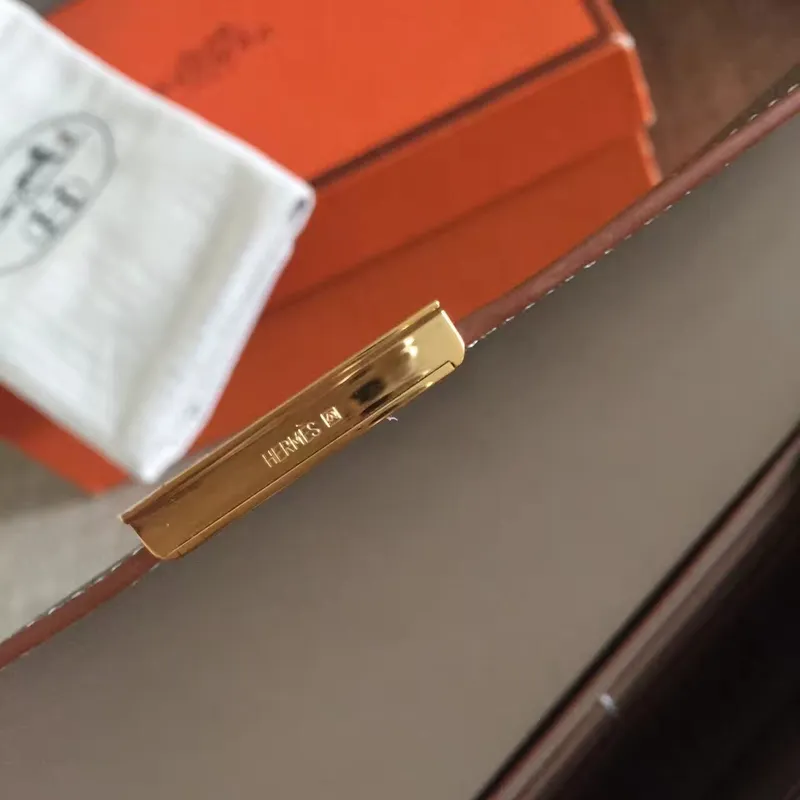 Hermes Taupe Epsom Constance Dlouhá Peněženka