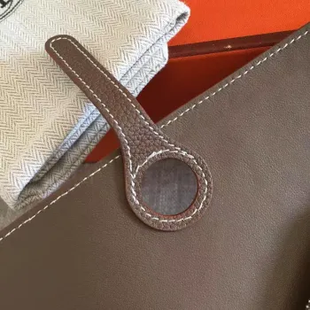 Hermes Taupe Grey Dogon Duo Kombinovaná Peněženka