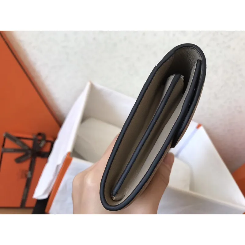 Hermes Grey Epsom Constance Dlouhá Peněženka