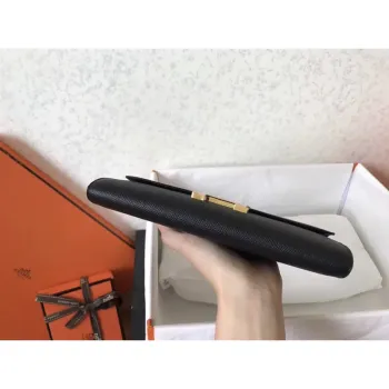 Hermes Černá Epsom Constance Dlouhá Peněženka