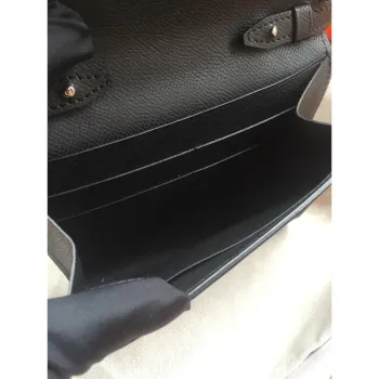 Hermes Black Clic 16 Peněženka s Popruhem