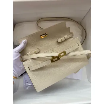 Kelly Classique To Go peněženka v Craie Epsom telecí kůži