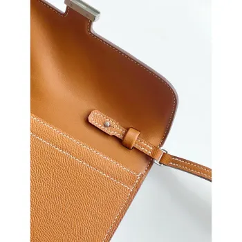 Hermes Constance To Go peněženka v zlaté Epsom telecí kůži