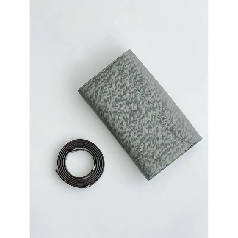 Hermes Constance To Go peněženka v Gris Meyer Epsom telecí kůži